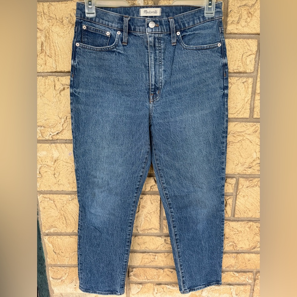 Madewell Straight-Leg Jeans in Medium Blue - Picture 4 of 12